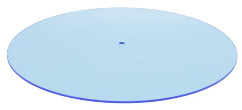 Tappetino per Giradischi, Adatto per Giradischi Standard da 12 Pollici per Dischi da 33 1/3 Giri e 45 Giri Tappetino per Piatto in Acrilico (azzurro)