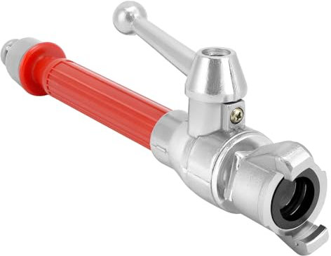 QWORK® Lance à jet avec raccord de tuyau 1 - Lance de pulvérisation polyvalente en plastique et aluminium - Lance à jet pour pompiers