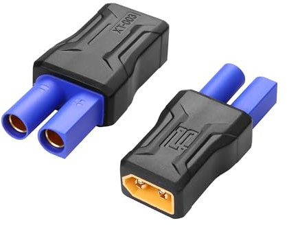 SinLoon 2 Pack EC5 auf XT60 Stecker Adapter Wireless für RC FPV Drone Auto Lipo Batterie Ladegerät ES (EC5 Female to XT60 Male)
