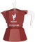 MOKAVIT Alfonsina - Caffettiera per Induzione 3 Tazze, Moka Made in Italy (Rosso)