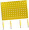 OKUMEYR 1Stk Werkzeugaufhängebrett Werkzeugwand an der Wand Wandsteckbrett werkzeugwand zubehör werkzeug wandregal KÖNIGLICH Stecktafel-Organizer Lochplatte aus verzinktem Stahl Yellow