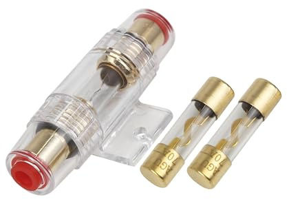 REPAIROCK 4 6 8 Gauge AWG Inline Fuse Holder with 70A AGU Fuses for Car Auto Durable Material Auto Replacement Parts