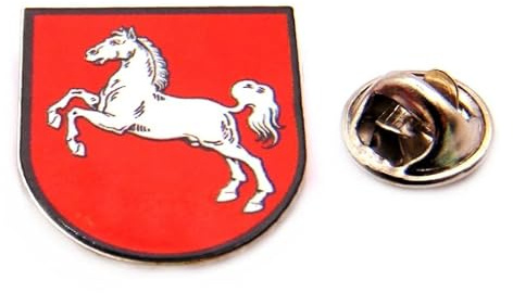 Niedersachsen Wappen Pin Ansteck-Pin Bundesland Niedersachsen | Pins von Bundesländern und Städten Wappen in bester Qualität