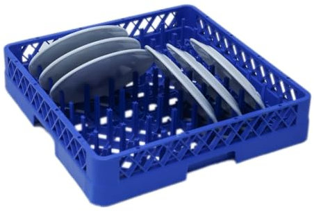 Solent Plastics Plate Dishwasher Rack for Commercial Industrial Catering - Suitable for commercial dishwashers Length 500mm x Width 500mm