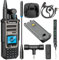 HYS Quansheng TK-11(8) 10W VHF/UHF Walkie Talkie, porta di ricarica TYPE-C e batteria 3000mAh, 999 canali, analizzatore di spettro, radio bidirezionale professionale con auricolare