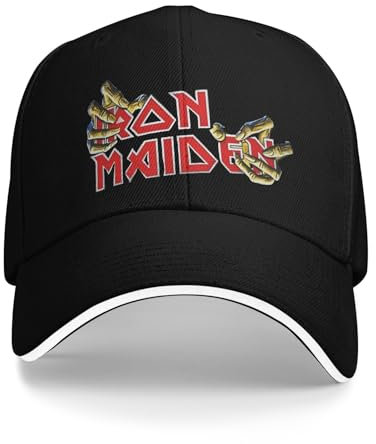 Modische Retro Rock Iron Band Baseballkappe Mode Maidened Hüte Unisex Polyester Hüte Cap Workouts Ausgehende Artikel für Reisende
