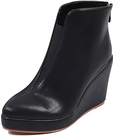 LarDorLin Donna Zeppa Inverno Plateau Stivaletti Zip