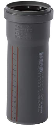 Ostendorf HTsafe 173000 HTsafe Tuyau HTsafe avec manchon DN 75 mm 150 mm Gris