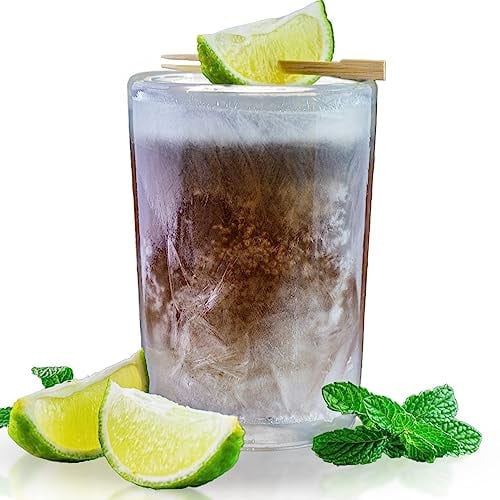 1 x 280ml selbstkühlendes Glas von CoolDownDrink - Vergiss Eiswürfel - Kühle Deine Getränke ohne diese zu verwässern. Für Bier, Cocktails, Limo & Cola