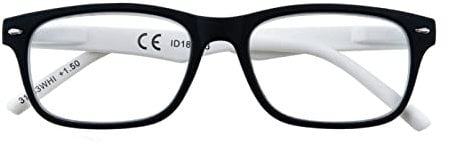 Zippo Lesebrille mit weichem Rahmen, ideal für Damen und Herren, Dioptrie +2.00, weiße Stangen
