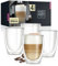 Moritz & Moritz Barista Torino 4 x 250 ml Cappuccino Gläser Doppelwandig – Doppelwandige Gläser für Kaffee, Tee oder Dessert - Spülmaschinengeeignet