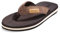 FITORY Uomo Infradito Adulto Flip Flops Scarpe da Spiaggia e Piscina Luce Antiscivolo Suola in Gomma Marrone Taglia 43 EU