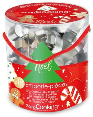 ScrapCooking Seau de 16 Emporte-Pièces Acier Halloween