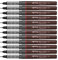 rOtring Tikky-Grafik Fineliner Filzstifte | 0,5 mm | schwarze Tinte | 12 Stück