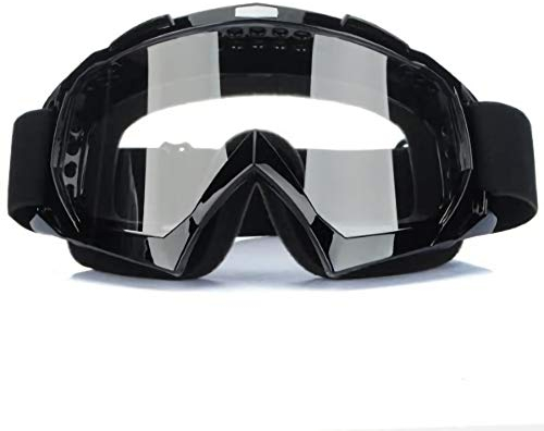 DMZK Gafas Protectoras Moto, Gafas Protectoras Ojos, Negro