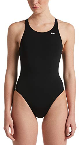 Nike Damen Fastback Einteiler Badeanzug, Negro (Black), 32 EU