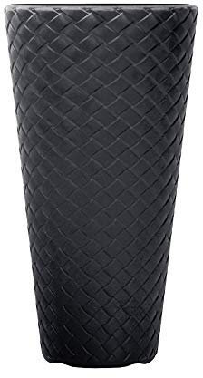 PAFEN Blumentopf Matuba Slim Blumenkübel 4 Farben, Größen Kunststoff Pflanzenbehälter (DPMT300, Anthrazit)