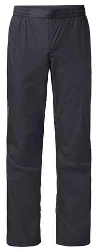 VAUDE Damen Women's Drop Pants Ii Regenhose, Black Uni, 36-Short EU