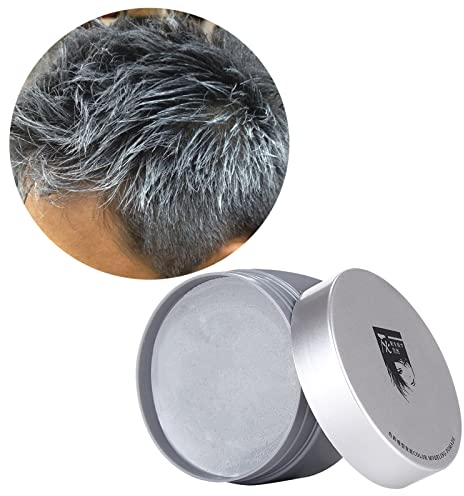 Temporäre Haarfarbe Farbstoff Non-permanent DIY Haarfarbe Wachs Washable für Party Cosplay Halloween Grau