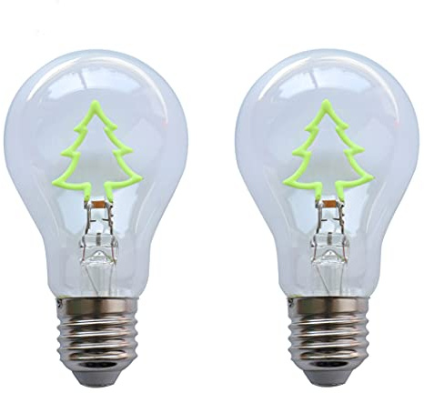 BeFlE LED- Leuchtfadenlampe 2W - E27, Tannenbaum, grün - 2 Stk.