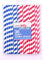 Homemaid - 36 Blue and Pink Striped Paper Straws for Shakes Smoothies and Other Cold Drinks - Biodegradable