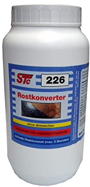 STC 226 Rostkonverter Rostumwandler 1 L Rostschutz Grundierung Rostentferner hoch effektiv ohne Abwaschen (1 Liter Flasche)