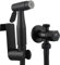 Tecmolog 2 Modos Ducha Bidet Acero Inox Grifo Bidet Portatil con Manguera, Soporte Ducha y Valvula Desviadora Negro, WS024ACF2