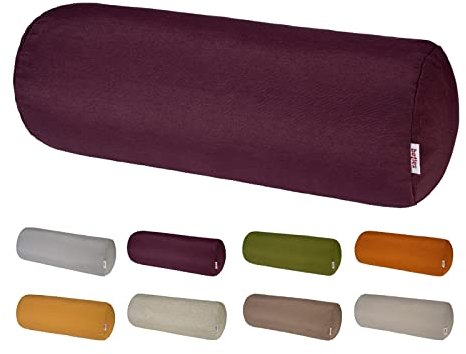 beties „Wunschton“ Nackenrollenbezug ca. 15x40 cm Nackenrolle in großer Sortiments- und Größenauswahl – EIN idealer Uni Begleiter (sukkulenten-violett)