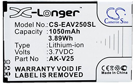 Cameron Sino Akku für Euphoria, Pure, V25, V25_001, V50, V50_001 PN: AK-V25, AK-V25 (V2.0) 1050mAh / 3.89Wh
