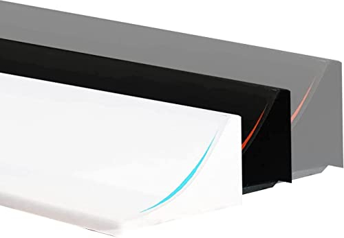 Wasserdichte Silikonstreifen für Bäder und Küchen, Dämme, selbstklebende Wassersperren, für Badumrandungen, Küchenspülen,Verhindert das Überlaufen von Wasser (205cm/80.7Zoll,Weiß)