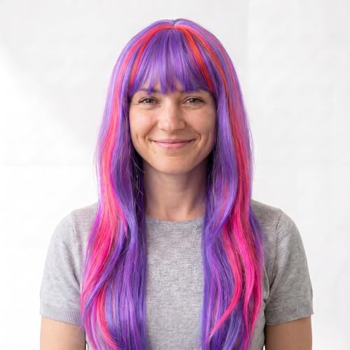 Sonia Originelli Kunsthaar Perücke Langhaar Lange Haare - Fanartikel Karneval Fasching EM WM Fan Farben