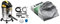 Lavor Aspirateur Multifonction 4 en 1 - 1200 Watt Max, 18 kPa, 30 litres/Seconde, Réservoir 14 + 14 litres - Aspirateur, Vide Cendres & Filtro Paño 3pcs - Silver