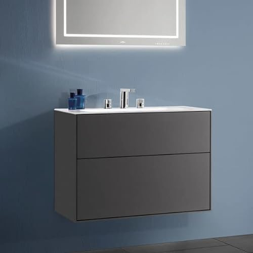 Villeroy & Boch Finion Waschtischunterschrank G7100, 1600x603x501mm, Abdeckplatte White Matt, Farbe: Midnight Blue Matt Lacquer