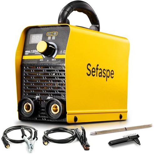Sefaspe Stick Welder: ARC Welding Machine 110V - IGBT Inverter Technology, Hot Start, Anti-Stick, Lightweight Design for Home DIY & Metal Repair and Workshop Use