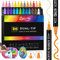 CGBOOM Acrylstifte, 26 Farben Dual Tip Acrylstifte für Steine Wasserfest, Steine Zum Bemalen, Stifte Steine Bemalen Wasserfest, Steine Bemalen Stifte, Lackstift für Steine Holz Multimarker