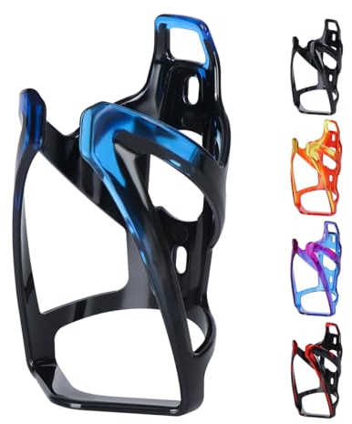 ALXBSONE Porte Bidon Velo, Porte Gourde Velo, Bidon VTT, Bouteille Velo, pour Velo De Route, Gourde VTT Ultra-léger et Facile à Installer(Noir Bleu)