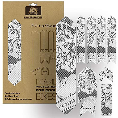 ERYUE Bicycle Frame Guard-Fahrradrahmen Aufkleber MountaKratzfest Rahmenschutz Abnehmbarer Aufkleber Rennradrahmen Schutzfolie