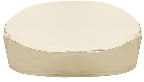XUHCLY Schutzhülle Sonneninsel Abdeckung,Liegeinsel Abdeckung Wasserdichtes Sonneninsel Abdeckung Love-Seat Terasse Abdeckhaube Rund Abdeckhauben für Liegen Liege(Size:228x83cm (210D-Round),Color:B)
