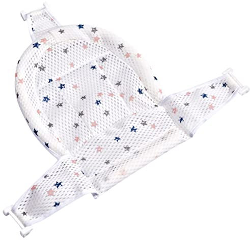 ibasenice Elastisches Babybadewannensitzstütznetz Neugeborenen-netz-duschschlinge-badenetz