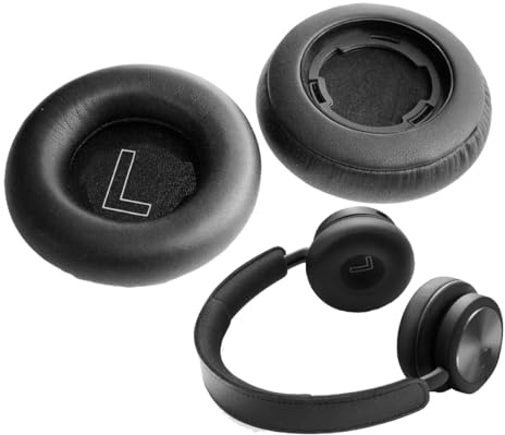 V-MOTA H4 Protein-Ohrpolster, kompatibel mit Bang & Olufsen Beoplay H4 Gen1/1. Kopfhörer-Ohrpolster, nicht passend für Beoplay H4 Gen2 und andere Headset-Modelle (1 Paar), Schwarz
