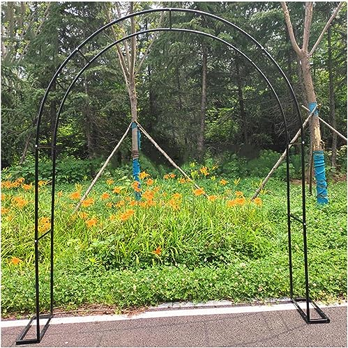 GueTTO Rosenbogen aus Metall Rankgitter Rosenhilfe,Wetterfest Gartenbogen Torbogen Rankhilfe Hochzeitsbogen,Breit 120cm 140cm 160cm 180cm 200cm 240cm 300cm 350cm,W280*H220cm
