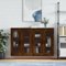 Wandschränke, Apothekerschrank Organizer Buffetschrank Landhausstil Vorratsschrank mit Türen Wohnwand Modern Geeignet für Schlafzimmer Bäder Wohnzimmer Flur 2 Stk. Braun Eichen-Optik Holzwerkstoff