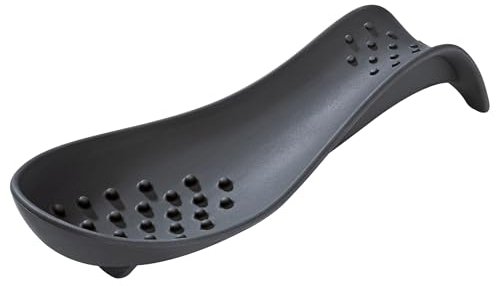 KÜCHENPROFI Löffelablage TREND, Besteckhalter aus hochwertigem Silikon, Hitzebeständig bis zu 270 °C, Spülmaschinengeeignet, Kochlöffel Halter für diverses Kochgeschirr, Länge 22,5 cm, Schwarz