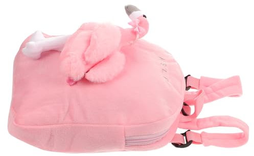 GALPADA Flamingo-rucksack Aus Plüsch Tragbare Reise-tasche Für Mädchen Und Junge Mädchen Mit Reißverschluss Praktische Aufbewahrungstasche