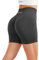 JOYSPELS Kurze Sporthose Damen Sport Shorts, High Waist Radlerhose Kurz Leggings Push Up Gym Laufhose Scrunch Leggins Sommer(Dunkelgrau,S)
