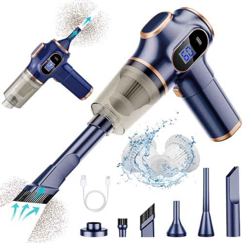 Mini Auto Staubsauger Stark Handstaubsauger Akku Kabellos Testsieger Autostaubsauger Handsauger Stärkste Handheld Vacuum Cleaner Hand Klein Clean fit Performance PC Turbo Sauger Car High Cleanfit USB