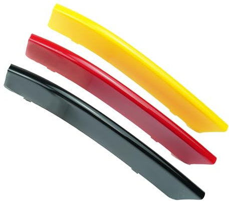 Ysbxitu 3 Stück Kühlergrill-Einsatzleisten Abdeckung,Streifen Kühlergrill Zierleiste Passt für BMW 3-Serie 11 Grilles 2013-2018 F35/F30/F31 Auto Nieren Nierenaufkleber Zubehör Grille (Schwarz)