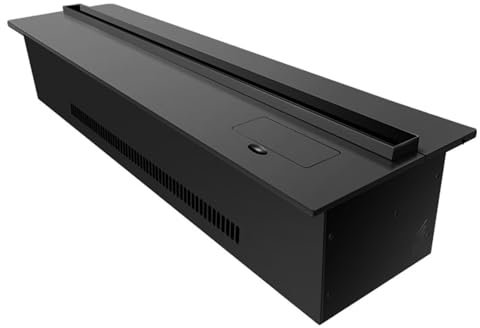 Cheminée à Vapeur d'Eau Avec Flamme Réglable - Télécommande et Panneau de Commande, Décoration 3D à Atomisation Ultra Fine - Cheminée de Table en Acier Inoxydable