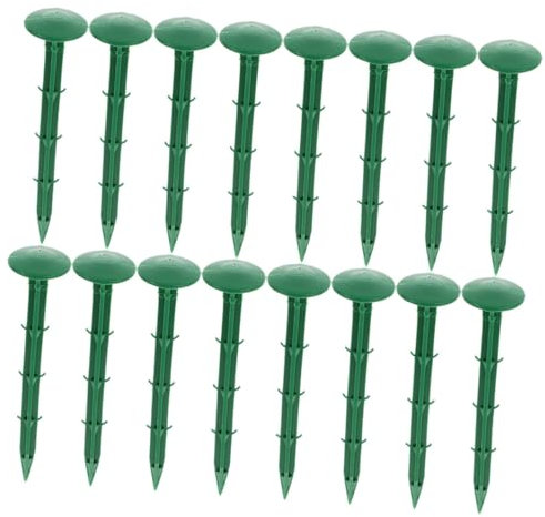 ORFOFE 150 Kunststoff Erdnägel für Garten, Sonnennetz und Plane, Grün