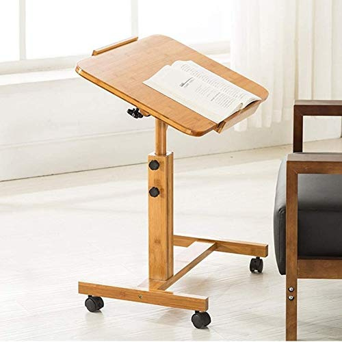 ZWDCVFGK Mesa Auxiliar Mesa Plegable de Madera Maciza Mesas de jardín Mesa de Comedor Mesa de Centro Escritorio Plegable Escritorio portátil para computadora portátil Bandeja de Cama/Plancha